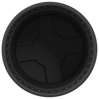 Runder Blumentopf 24 pcs Schwarz Ø 12,5 x 10 cm Kunststoff