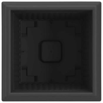 Quadratischer Blumentopf 6 pcs Schwarz 43 x 43 x 33,5 cm