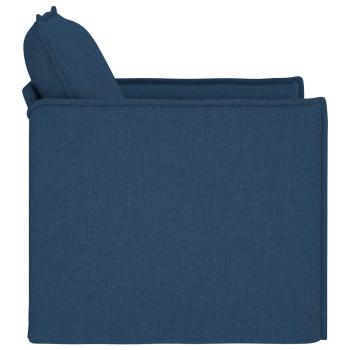 Sofa 60cm Blau Metall