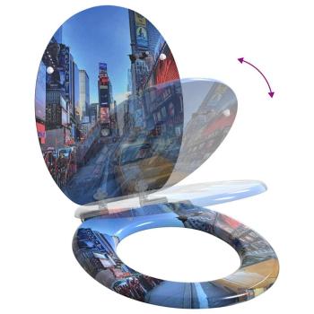 Toilettensitz Mehrfarbig 43,8 x 37,8 cm MDF-Platte