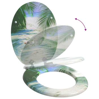 Toilettensitz Grün 43,8 x 37,8 cm MDF-Platte