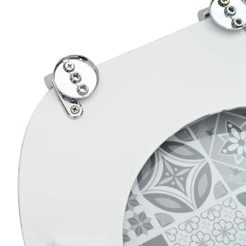 Toilettensitz Grau 43,8 x 37,8 cm MDF-Platte