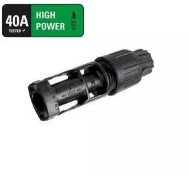 ARDEBO.de Plica Solarstecker MC4-kompatibel crimpless, 4-6mm², schwarz (601534010)