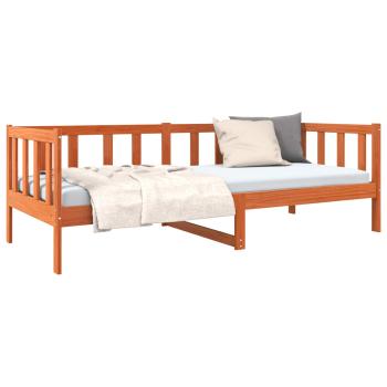 ARDEBO.de - Bettrahmen Wachsbraun 90 x 190 cm Massives Kiefernholz