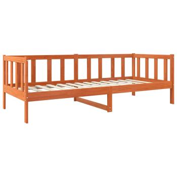Bettrahmen Wachsbraun 90 x 190 cm Massives Kiefernholz