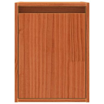 Wandschrank Wachsbraun 30 x 30 x 40 cm Massives Kiefernholz