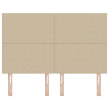 Kopfteil mit Kopfteil Hellgrün-Grau 160 cm Kunstleder
