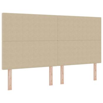 Kopfteil mit Kopfteil Hellgrün-Grau 180 cm Kunstleder