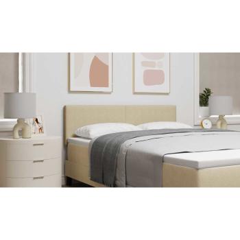 LED Kopfteil mit LED-Lichtleisten Grau-Grün 160 cm Cordstoff