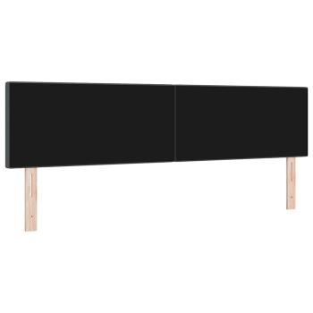 LED Kopfteil mit LED-Lichtleisten Dunkelgrau 180 cm Polyester