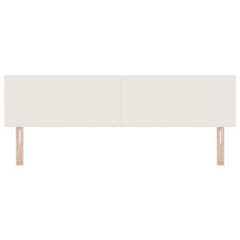 LED Kopfteil mit LED-Lichtleisten Creme 180 cm Polyester