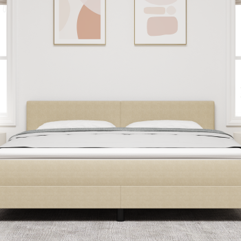 LED Kopfteil mit LED-Lichtleisten Grau-Grün 180 cm Cordstoff