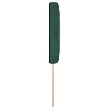 LED Kopfteil mit LED-Lichtleisten Dunkelgrün 200 cm Polyester