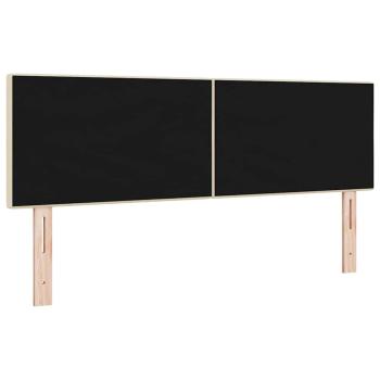 LED Kopfteil mit LED-Lichtleisten Creme 160 cm Polyester