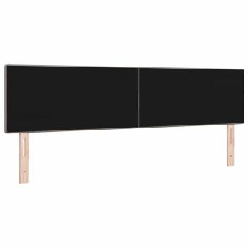 LED Kopfteil mit LED-Lichtleisten Taupe 180 cm Stoff