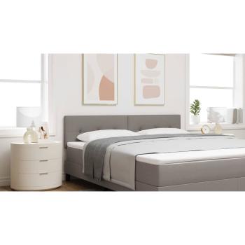 LED Kopfteil mit LED-Lichtleisten Taupe 180 cm Stoff