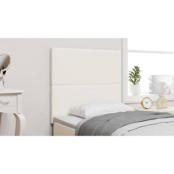 LED Kopfteil mit LED-Lichtleisten Creme 90 cm Polyester