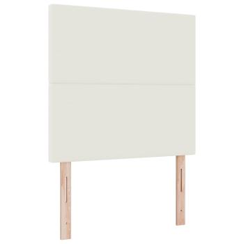 LED Kopfteil mit LED-Lichtleisten Creme 90 cm Polyester