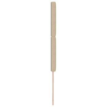 LED Kopfteil mit LED-Lichtleisten Grau-Grün 90 cm Polyester