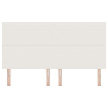 LED Kopfteil mit LED-Lichtleisten Creme 180 cm Polyester