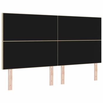 LED Kopfteil mit LED-Lichtleisten Grau-Grün 180 cm Polyester