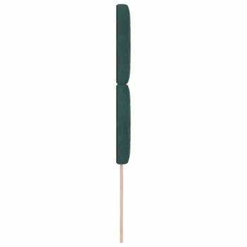 LED Kopfteil mit LED-Lichtleisten Dunkelgrün 100 cm Polyester