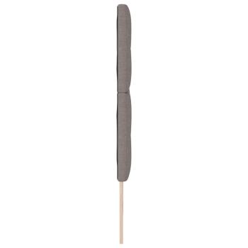 LED Kopfteil mit LED-Lichtleisten Taupe 180 cm Polyester
