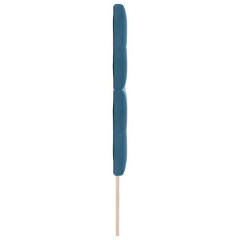 LED Kopfteil mit LED-Lichtleisten Blau 180 cm Polyester