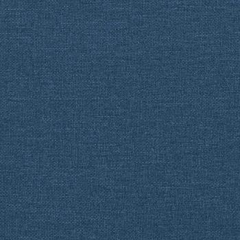 Boxspringbett mit Kopfteil Blau 140 x 190 cm Stoff