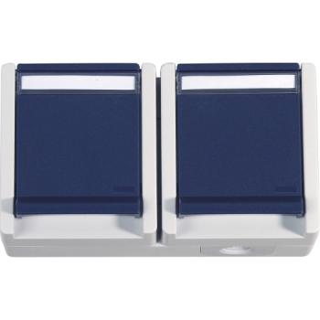 OPUS-RESIST OPUS-Res-Ste.-do.,2-f.,quer,bl IP55