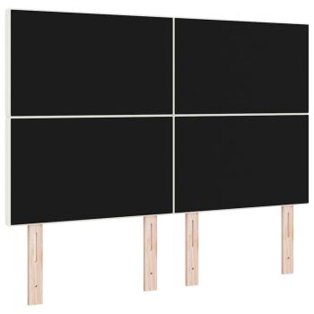 Kopfteil mit Kopfteil Creme 160 cm Kunstleder