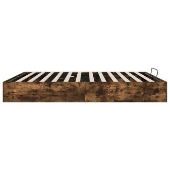 Ottoman Bettgestell Geräucherte Eiche 193 x 120 x 25 cm