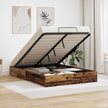 ARDEBO.de - Ottoman Bettgestell Altholz 193 x 120 x 25 cm Spanplatte