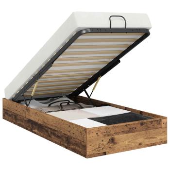 ARDEBO.de - Ottoman Bettgestell Altholz 193 x 120 x 25 cm Spanplatte