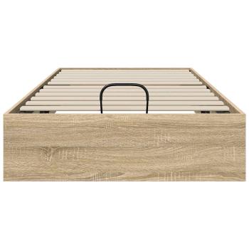 ARDEBO.de - Ottoman Bettgestell Sonoma-Eiche 193 x 120 x 25 cm Spanplatte