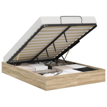 Ottoman Bettgestell Sonoma-Eiche 193 x 120 x 25 cm Spanplatte