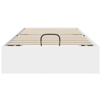 Ottoman Bettgestell Weiß 193 x 90 x 25 cm Holzwerkstoff