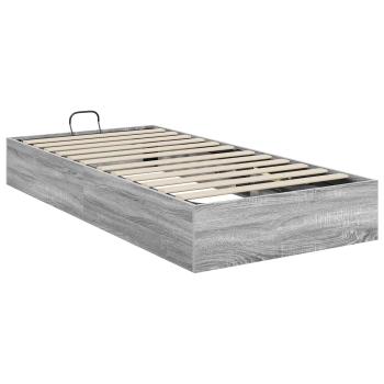 Ottoman Bettgestell Graues Sonoma 193 x 120 x 25 cm Spanplatte