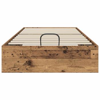 Ottoman Bettgestell Altholz 193 x 90 x 25 cm Holzwerkstoff