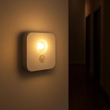 REV LED Akku Licht mit Bewegungsmelder, Li-ion-Akku 3,7 V / 500 mAh, 50lm, grau (2013100800)