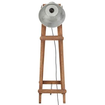 Stehlampe Silbern E27 Mango Massivholz