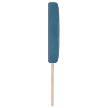 LED Kopfteil mit LED-Lichtleisten Dunkelblau 180 cm Polyester