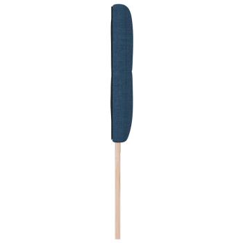 LED Kopfteil mit LED-Lichtleisten Blau 200 cm Polyester