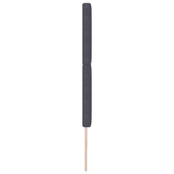 LED Kopfteil mit LED-Lichtleisten Dunkelgrau 200 cm Cordstoff