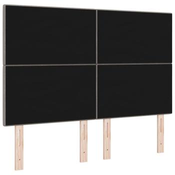 LED Kopfteil mit LED-Lichtleisten Taupe 160 cm Polyester