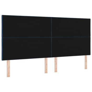 Kopfteil Blau 200 cm Stoff