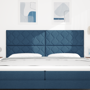 Kopfteil Blau 200 cm Stoff