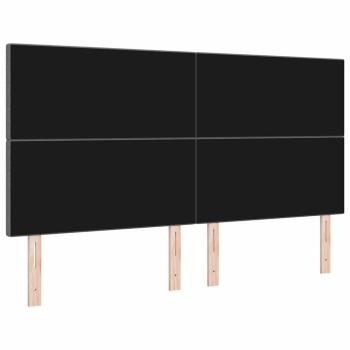 LED Kopfteil mit LED-Lichtleisten Hellgrau 180 cm Polyester