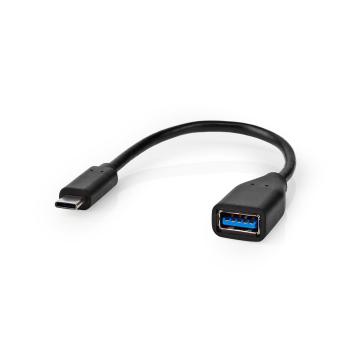 USB-C? Adapter | USB 3.2 Gen 1 | USB-C? Stecker | USB-A Buchse | 5 Gbps | OTG | 0.20 m | Rund | Vernickelt | PVC | Schwarz | Aufhänger (Menge: 50 je Bestelleinheit)