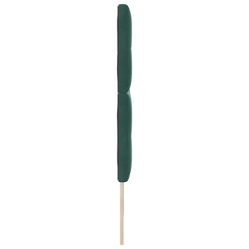 LED Kopfteil mit LED-Lichtleisten Grün 180 cm Polyester